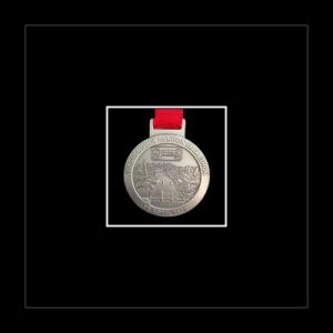 Black picture frame for one marathon medal with black mount