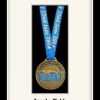 Personalised black marathon medal frame