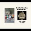 Personalised black marathon medal/photo frame