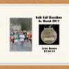 Personalised light wood marathon medal/photo frame