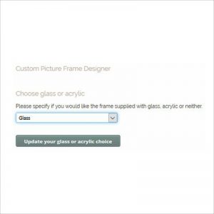 Picture frame designer chose glazing.